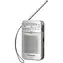 Panasonic RF-P50DEG-S silber / Tragbares Radio / UKW / 3,5 mm
