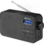 ECG R 105 schwarz / Tragbares Radio / UKW / USB-C-Kabel / 4X AA-Batterien / Teleskopantenne / AUX