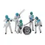 Carrera 21133 EVO | D132 | D124 - Figuren - Mechanik weiß-blau