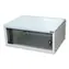Triton 19"-Einteil-Rack 6 HE/400 mm, Ganzglastüren