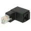 DeLock Winkeladapter RJ-45 (M) - RJ-45 (F) Cat.6 UTP schwarz
