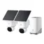 Anker Eufy E42 weiß / HomeBase 3 + 2x IP-Kamera mit Solarladung / 360° / Nachtsicht / microSD / WLAN / 4K