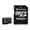 Verbatim Premium microSDXC Pro 128 GB + Adapter / Speicherkarte / UHS-I (U1) / Klasse 10 / V10 / R: bis zu 90 MB/s / Schreibgeschwindigkeit: 10 MB/s