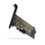 Axagon PCEM2-D, PCIe x4 - M.2 NVMe M-Key + SATA B-Key-Slot-Adapter, LP