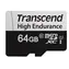 Transcend 350V 64 GB / Micro SDHC / Speicherkarte / Klasse 10 / R: 95 MBit/s / W: 45 MBit/s