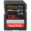 SanDisk Extreme PRO SDXC 128 GB / Klasse 10 / Übertragungsgeschwindigkeit 200 MB/s / geeignet für 4K