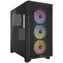 Corsair 3000D Airflow RGB schwarz / ATX / 2x USB 3.2 / 3x 120mm / ohne Netzteil / transparente Seite