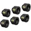 Hyte Push Connects 6 Stück schwarz / G1/4 / Quick-Connect-System / für 14 mm