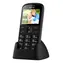 CPA Halo 21 Senior mit Ladestation schwarz / 2,4" / 220 x 176 / 0,3 Mpx / SOS / Taschenlampe / Radio / MicroSD / BT