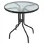 Cattara TERST 70cm / Runder Gartentisch / gehärtetes Glas
