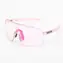 VeyRey Kinder-Sportsonnenbrille mit photochromen Gläsern, Wegub transparent-rosa Rahmen, rosa Gläser