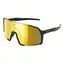 VeyRey Sportsonnenbrille Burub, schwarzes Gestell, goldene Gläser