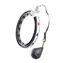 HMS HHM15 Massage-Hula-Hoop-Reifen mit Gewichten, Magneten und Zähler, schwarz