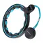 HMS HHM17 Massage-Hula-Hoop-Reifen mit Gewichten, Magneten und Zähler, schwarz/mint