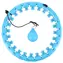 HMS HHW01 Massage-Hula-Hoop-Reifen mit Gewichten, blau