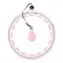 HMS HHW06 Massage-Hula-Hoop-Reifen mit Gewichten und Zähler, pink