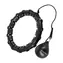HMS HHW11 PLUS SIZE Massage-Hula-Hoop-Reifen mit Gewichten, schwarz
