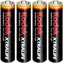 Kodak XTRALIFE AAA-Alkalibatterie / 4 Stück / Blister