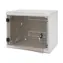 Triton 19" einteiliger Schrank 9HE/600mm / Ganzglastür