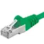 PremiumCord SFTP CAT6A 1m grün / Patchkabel / RJ45-RJ45