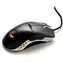 Ducky Feather ARGB - Huano Switches schwarz-weiß / Optische Gaming-Maus / 16.000 DPI / 6 Tasten / 1 Rad / USB / 1,8 m