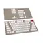 Herrliche austauschbare Tasten Doubleshot ABS weiß / 104 Stück / US-Layout / Cherry MX + Gateron + Kailh