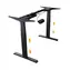 Icy Box IB-EW206B-T schwarz / Höhenverstellbarer Tisch / ohne Arbeitsplatte / 104,7x62x30cm / Höhe 62 - 128 cm