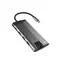 Natec Fowler PLUS / Multiport-Adapter / 4K HDMI / 3 xUSB 3.0 / 1x USB-C / RJ-45 / Kartenleser