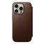 Nomad Modern Leather Folio Case für Apple iPhone 16 Pro Braun