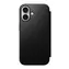 Nomad Modern Leather Folio Case für Apple iPhone 16 Schwarz