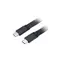 Akasa USB-C 3.1 Gen2 (M) - USB-C 3.1 Gen2 (M) 1 m schwarz / Slim / 10 Gbit/s