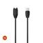 FIXED USB-C-Ladekabel für Smartwatch Garmin Fenix 5/6/7/7X/8 Epix Venu 2/3/3S Vívoactive 3/4/5 schwarz