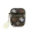Guess PU 4G Peony Charm Case für AirPods 1/2 Braun