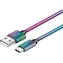 YENKEE YCU 351 Stahlkabel USB-A 2.0 (M) - USB-C 2.0 (M) 1m Regenbogen / 480mb/s