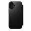 Nomad Modern Leather Folio Case für Apple iPhone 17 Schwarz