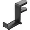 YENKEE YHS 02BK Scharnier-Kopfhörerhalter schwarz / Tischhöhe 0,8 - 4 cm