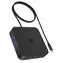 Icy Box IB-DK4090-C schwarz / Dockingstation / 3x HDMI / 4X USB-A 3.2 Gen1 / 1x RJ-45 / 2x USB-C 3.2 Gen2