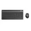 HAMA KMW-600 anthrazit-schwarzes kabelloses Multimedia-Tastatur- und Maus-Set