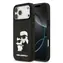 Karl Lagerfeld 3D-Gummi-Rückseite mit Karl und Choupette für iPhone 17 Pro Max, Schwarz
