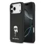 Karl Lagerfeld FIXED Glitter Metal Ikonik Back Cover für iPhone 17 Pro Max Schwarz