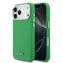 Lacoste PVC Iconic Petit Pique Metal Logo MagSafe Rückseite für iPhone 17 Pro Max Grün