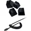 Unverpackt - Razer PBT-Tastenkappen + Spiralkabel, Schwarz / Set mit Ersatztasten + USB-C-auf-USB-A-Spiralkabel / / Unverpackt