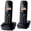 Panasonic KX-TG1612FXH grau / DECT-Schnurlostelefon mit Display / CLIP / 2 Mobilteile