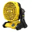 Stanley V20 SFMCE001B / Batteriebetriebener Lüfter / 3 Geschwindigkeiten / einstellbarer Winkel / Durchmesser 178 mm