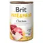Brit Pâté & Meat Chicken 400 g / Dose für Hunde / 70 % Huhn und Rind / Reine Fleischpastete mit Innereien- und Fleischstücken