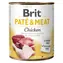 Brit Pâté & Meat Chicken 800 g / Dose für Hunde / 70 % Huhn und Rind / Reine Fleischpastete mit Innereien- und Fleischstücken