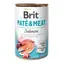 Brit Pâté & Meat Salmon 400 g / Dose für Hunde / 70 % Lachs und Huhn / Reine Fleischpastete mit Eingeweidestücken und Fleisch