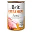 Brit Pâté & Meat Turkey 400 g / Dose für Hunde / 70 % Pute und Huhn / Reine Fleischpastete mit Innereien- und Fleischstücken