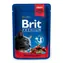 Brit Premium Katzenbeutel mit Rindereintopf und Erbsen 100 g / Beutel für Katzen