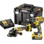 DeWalt DCK2020P2T / Set Akku-Werkzeuge Bohrhammer & Winkelschleifer / 18 V / 2x 5Ah / Koffer